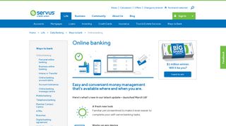 Online banking - Servus Credit Union
