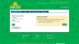 Login to My Account - Sesame Place