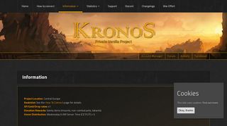 KRONOS • Information - Kronos WoW