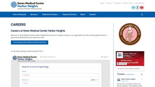 Careers | Seton Medical Center Harker Heights
