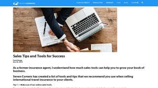 Sales Tips and Tools for Success - Seven Corners
