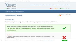 Seven Corners PPO Network - United Healthcare PPO Network