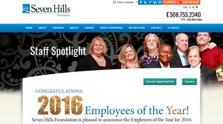 Staff Spotlight - Seven Hills Foundation