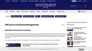 The latest 7im news for investment advisers and wealth managers ...