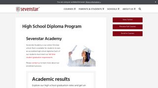 High School Diploma Program | Sevenstar