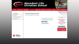 SevenStar Angel LMS Login - Abundant Life Christian School