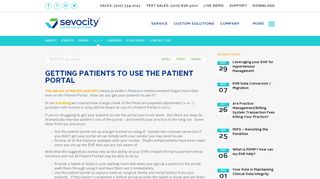 Getting Patients to Use the Patient Portal - EHR – Sevocity Electronic ...