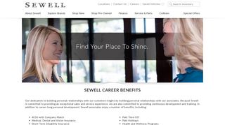 Sewell-Career-Benefits
