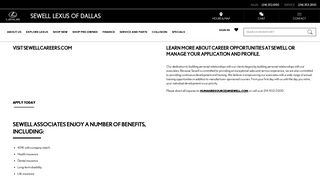 Sewell Careers at Sewell Lexus of Dallas