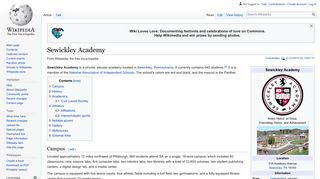 Sewickley Academy - Wikipedia