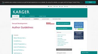 Sexual Development Guidelines - Karger Publishers