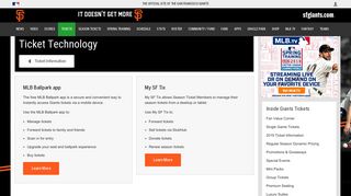 Ticket Technology | San Francisco Giants - MLB.com