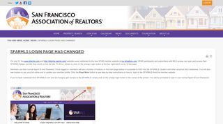 SFARMLS Login Page Has Changed - San Francisco Association of ...