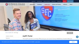 mySFC Portal - St. Francis College
