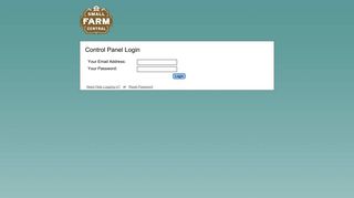 Small Farm Central Control panel login