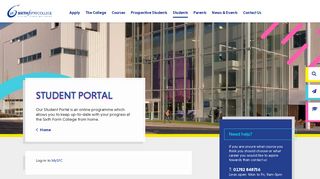 Student Portal - Stoke on Trent 6th Form College