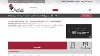 Online & Mobile Banking - Stanford FCU - Stanford Federal Credit Union