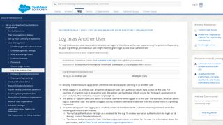 Log In as Another User - Salesforce Help