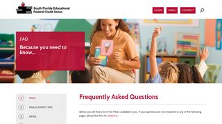 FAQs | South Florida Educational Federal Credit Union