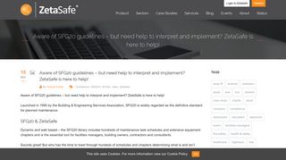 Interpret and implement SFG20 guidelines with ZetaSafe