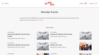 Member Events · SFMOMA