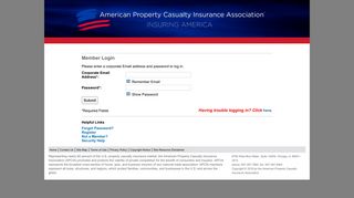 Member Login - Property Casualty Insurers Association of America