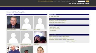 SF State Faculty Sites - San Francisco State University