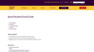 @mail Student Email Guide | Information Technology Services