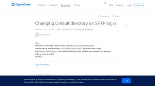 Changing Default directory on SFTP login | DigitalOcean