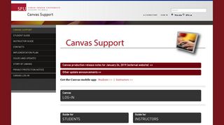 Canvas Support - Simon Fraser University