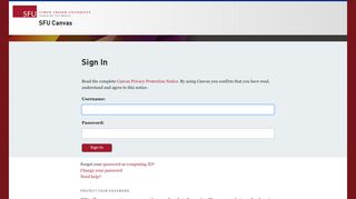 Sign In - CAS – Central Authentication Service - Simon Fraser University