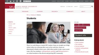 Students - SFU.ca - Simon Fraser University