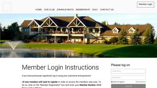 Saskatoon Golf and Country Club - Login