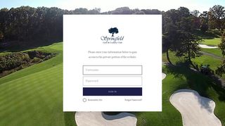 Login - Springfield Golf and Country Club