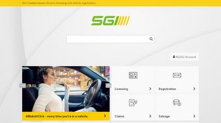 SGI - Saskatchewan driver's licensing and vehicle registration