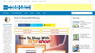 How To Shop With SGshop » Dulu Lain Sekarang Lain
