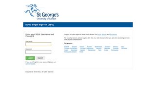 CAS – Central Authentication Service - St George's, University of London