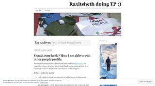how to hack shaadi.com | Raxitsheth doing TP :)