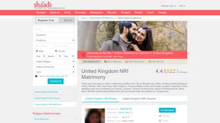 Shaadi - No.1 Site for United Kingdom NRI Matrimony, Matrimonials ...