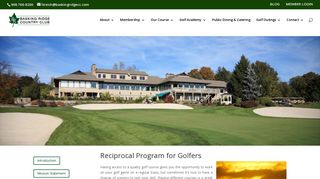 Reciprocal Golf Program - Basking Ridge Country Club