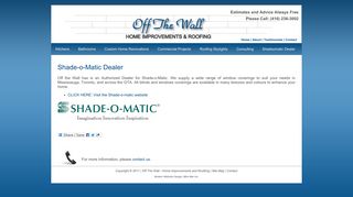 Shade-o-matic Dealer in Mississauga, Toronto, GTA, Ontario