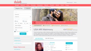 Shaadi - No.1 Site for USA NRI Matrimony, Matrimonials, Marriage ...