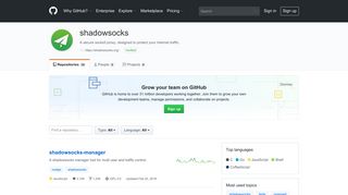 shadowsocks · GitHub