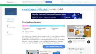 Access e-commerce.shahi.co.in. vendorportal