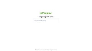 Login | Shaklee - Shaklee Corporation
