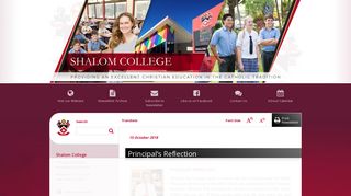 15 Oct 2018 - Shalom College eNewsletter