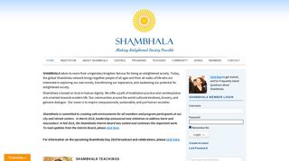 Shambhala - Vision, Lineage, Meditation, Community