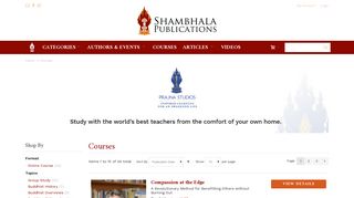Courses - Shambhala Publications
