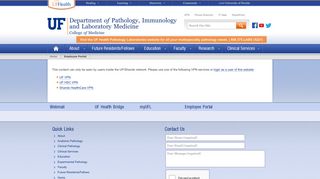 Employee Portal » Department of Pathology, Immunology and ...
