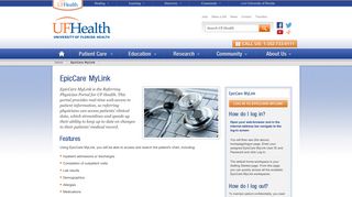 EpicCare MyLink | UF Health, University of Florida Health